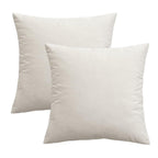 Miulee Pack Of 2 Velvet Pillow Covers Decorative Square Pillowcase Soft Solid Christmas Cushion Case For Spring Sofa Bedroom Car