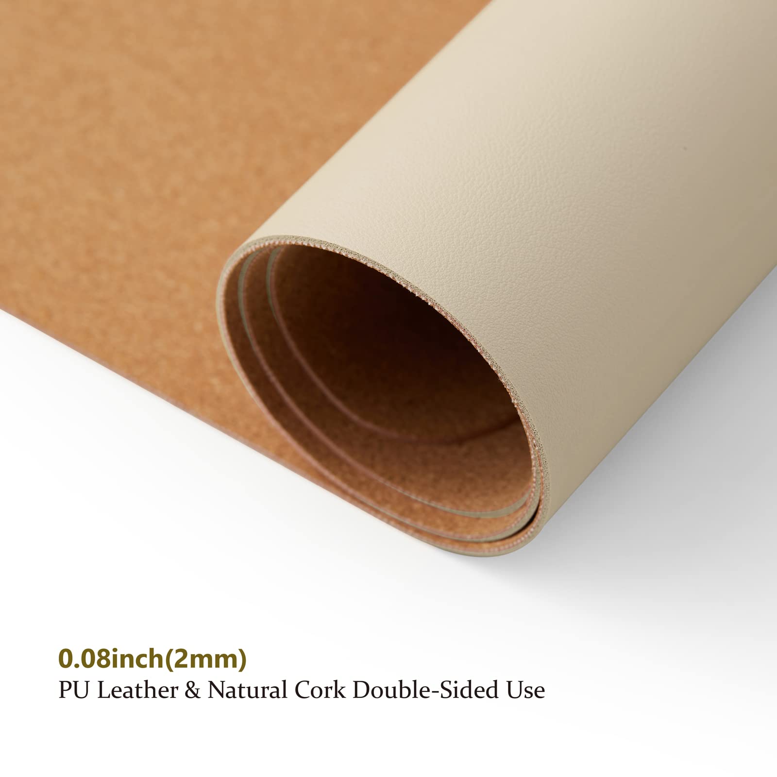 Cork Desk Mat - Dual-Sided Desk Pad For Office And Home - Desk Organization And Accessories - Ideal For Large Mouse Pad And Desk