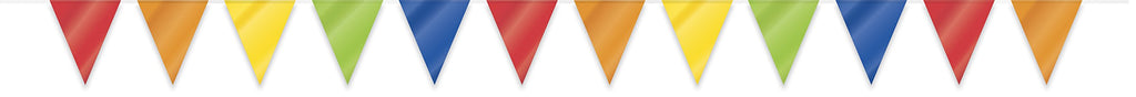 Rainbow Large Plastic Flag Banner - 32 Ft (1 Count) - Vibrant & Festive Decor For Parties, Celebrations & Events