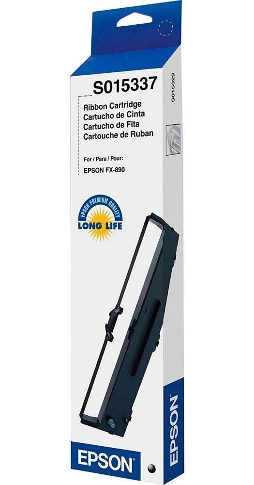 Epson Black Fabric Ribbon - -Cartridge For Cart-Lq-590 (S015337), Black
