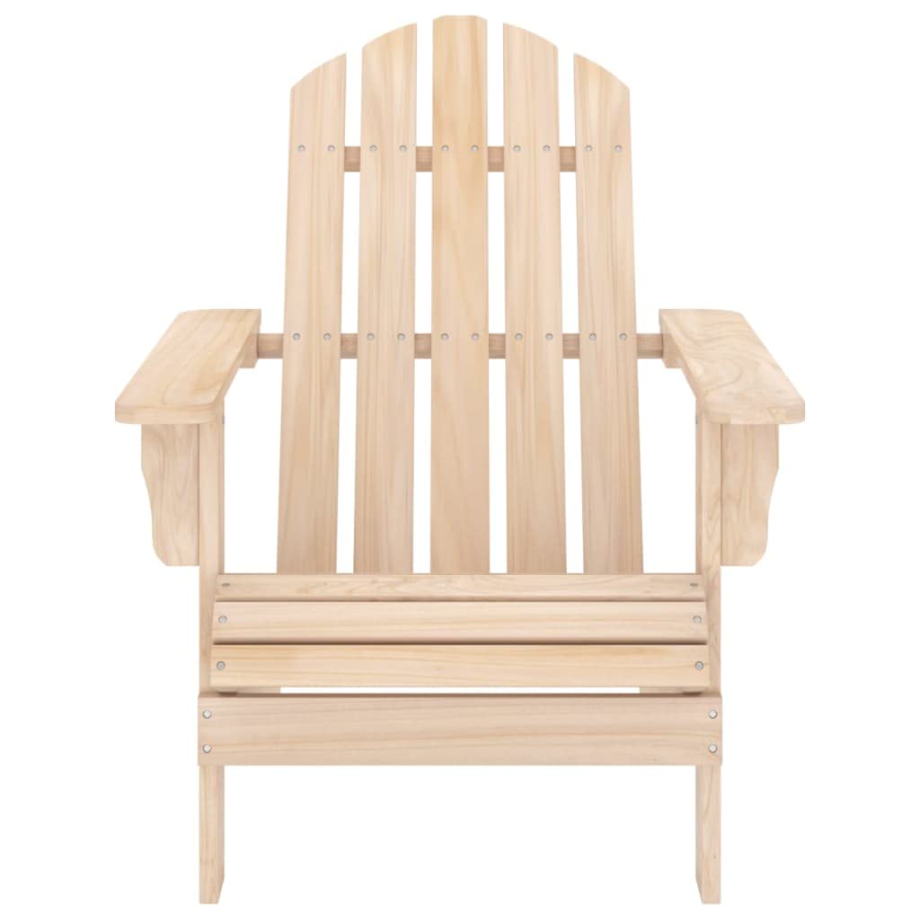 vidaXL Modern Stylish Adirondack Patio Chair - Weather Resistant & Ergonomically Designed Solid Fir Wood with Maximum Weight Capacity of 242.5 lbs for Garden or Patio Use