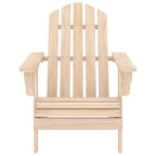 vidaXL Modern Stylish Adirondack Patio Chair - Weather Resistant & Ergonomically Designed Solid Fir Wood with Maximum Weight Capacity of 242.5 lbs for Garden or Patio Use