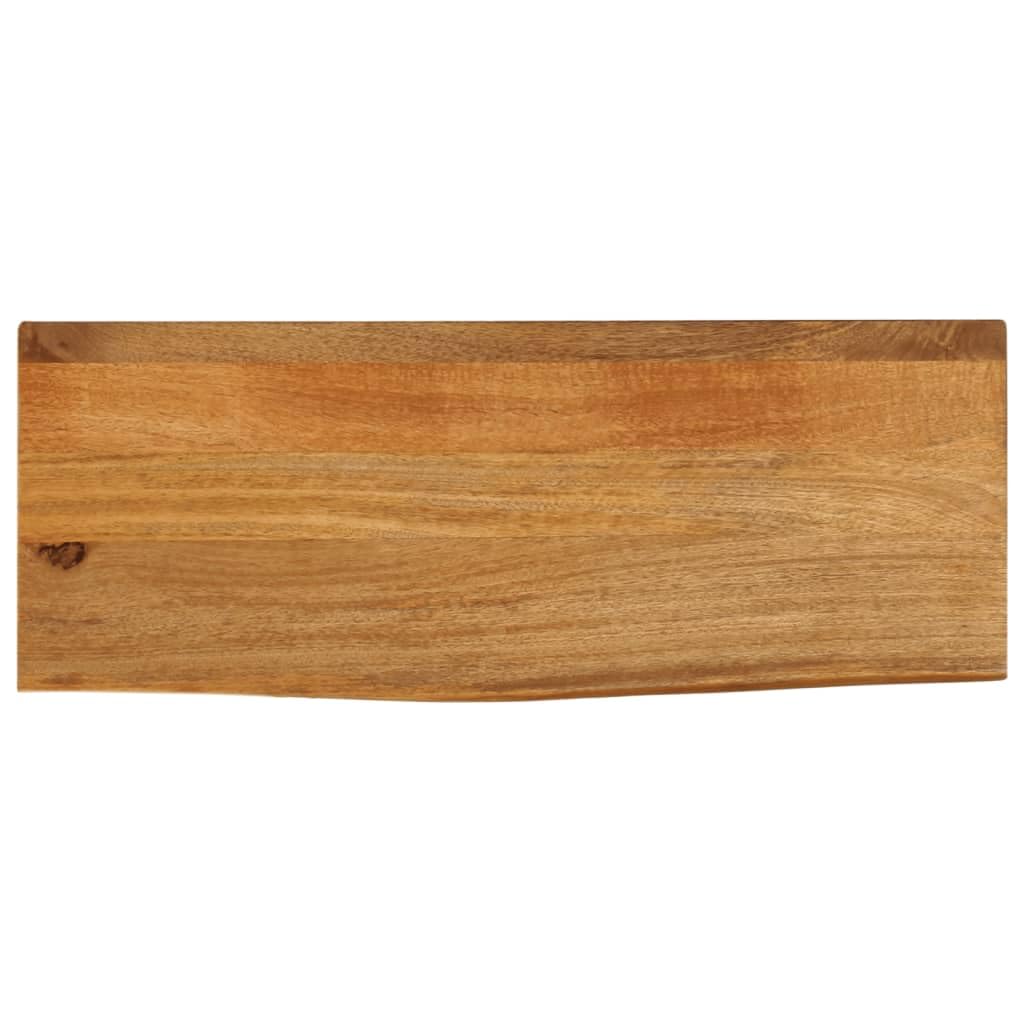 vidaXL Table Top Live Edge 27.6inchx11.8inchx1inch Solid Wood Mango