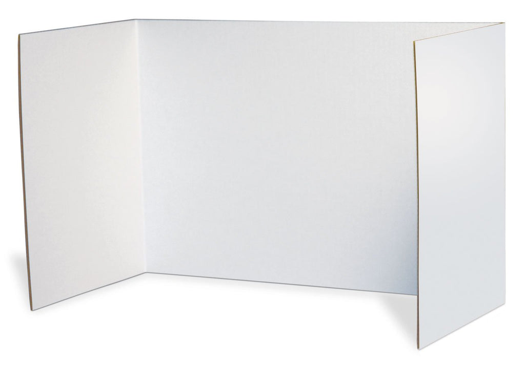 Pacon Boards Privacy Screen, 16" X 48" X 0.9", White