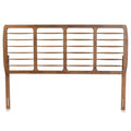 Baxton Studio Carolyn Mid-Century Modern Ash Walnut Finished Wood King Size Headboard