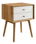 Modway Ember Wood Nightstand, Natural Natural