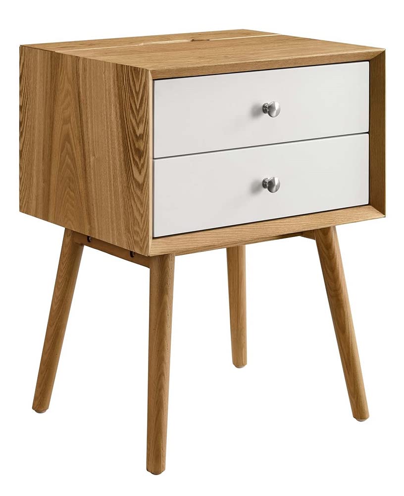Modway Ember Wood Nightstand, Natural Natural