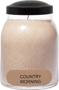 A Cheerful Giver - Country Morning Baby Scented Glass Jar Candle (6oz) with Lid & True to Life Fragrance Made in USA