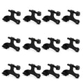 12 Pack Hinge Pin Black Door Stopper, Adjustable Heavy Duty Hinge Pin Door Stop With Black Rubber Bumper Tips