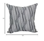 Blazing Needles Square Polyester Jacquard Throw Pillow, 17", Clove Minera