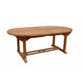 Anderson Teak Bahama Oval Extension Table with Double Extension, 117-Inch