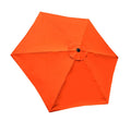 Bellrino Decor Replacement Strong & Thick Umbrella Canopy For 9Ft 6 Ribs (Canopy Only) (Tango Orange)