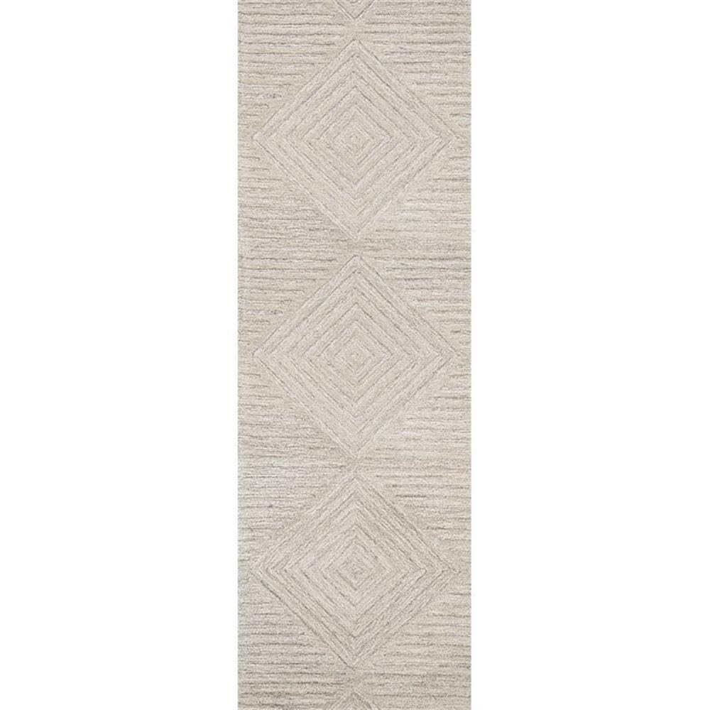 Rizzy Home Alora Decor Geneva 2'6" X 8' Solid Natural/Ivory Hand-Tufted Area Rug