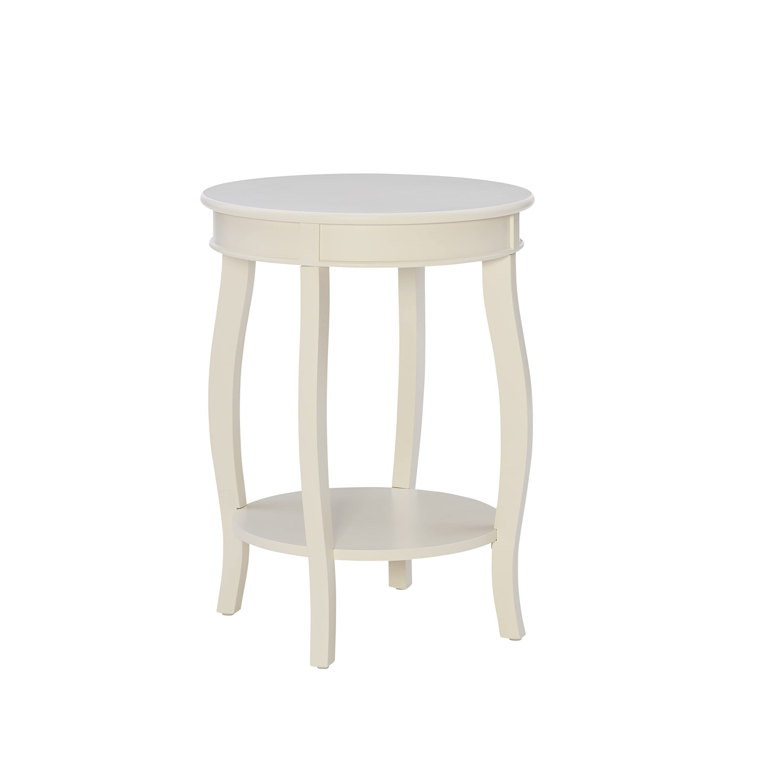 Powell White Shelf Phipps Side Table