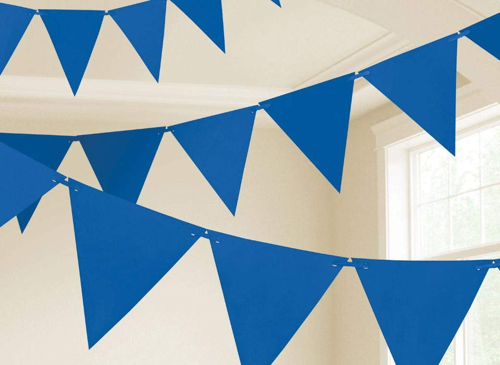 Paper Pennant Banner | Bright Royal Blue | Party Decor