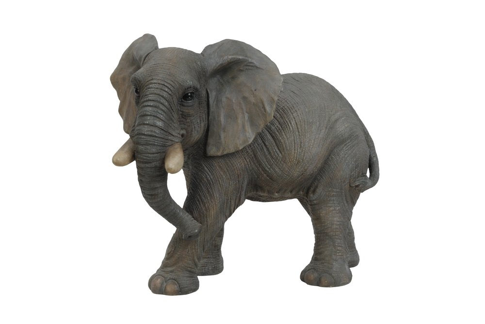 Hi-Line Gift Ltd Walking Elephant Statue,Black