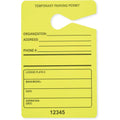 Tatco Information Sign - 50 / Pack - 3.5" Width x 5.5" Height - Fluorescent Yellow