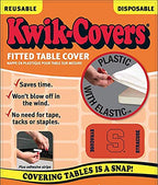 Kwik-Covers Collegiate Rectangle Plastic Table Covers, Bundle Of 2 (Syracuse University, 6')