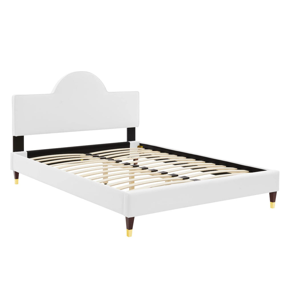 Modway Aurora Platform, King, White