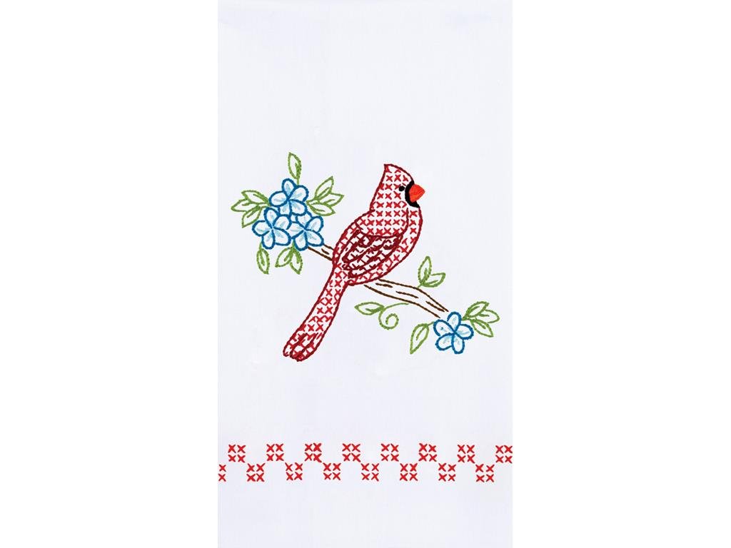 Jack Dempsey Decorative Dec Hand Towel Cardinal