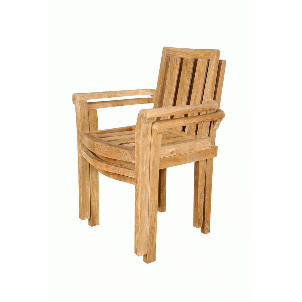 Anderson Teak Classic Stackable Dining Arm Chairs (Set of 4)