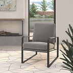 Neos Modern Furniture Accent Chair, Light Gray