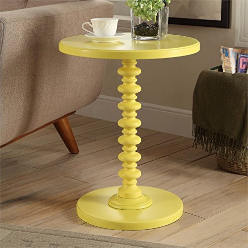 Acme Acton End Table In Yellow