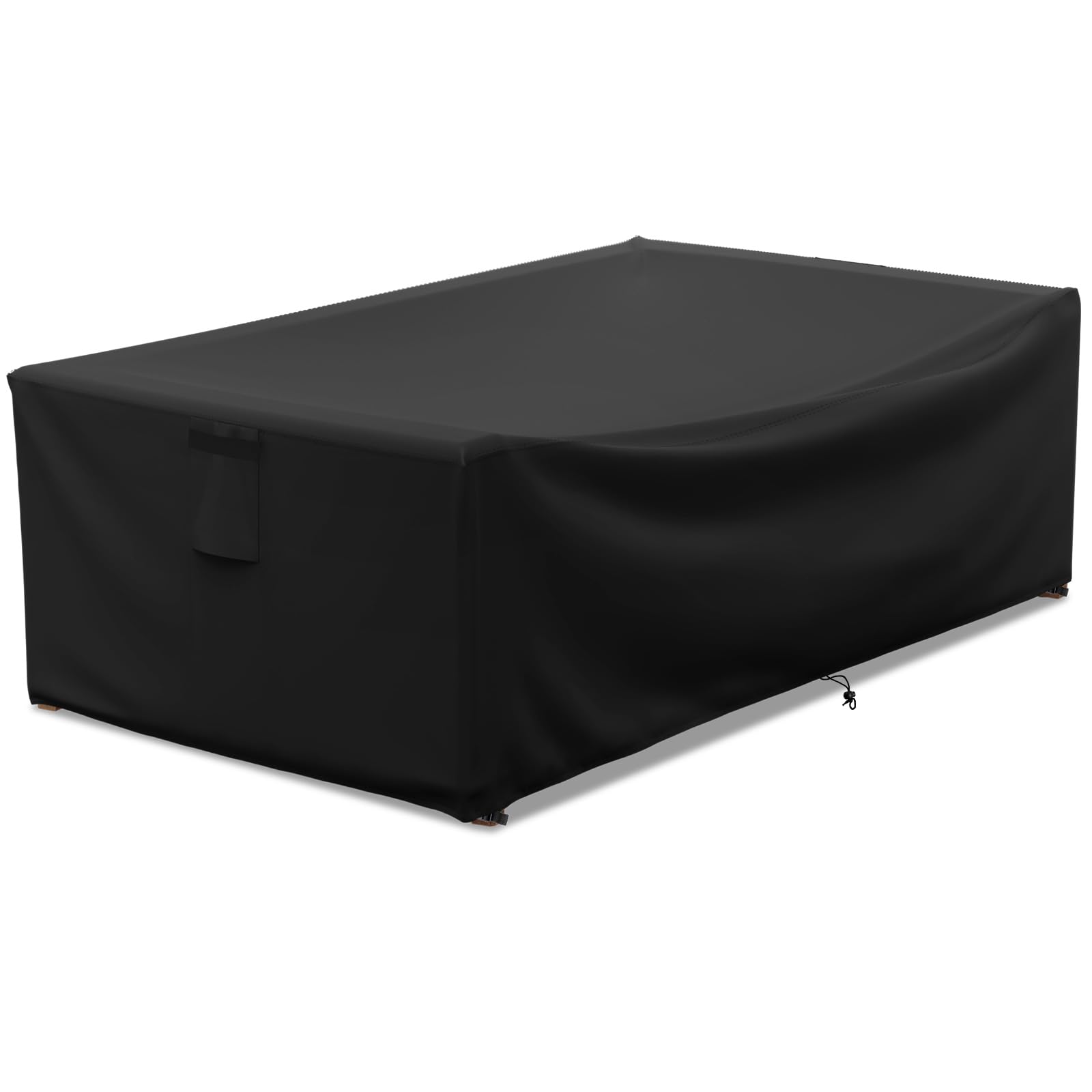 Startwo Patio Furniture Covers Waterproof For Coffee Table Cover, Heavy Duty Durable Rectangular Outdoor Table Cover Fits Up To 48L X 28Wx 13H Inches, Black