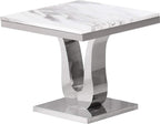 Best Quality Furniture 2Pc (Coffee And End Tables) White, Silver