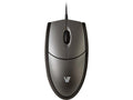 V7 Mv3000010-5Nc 3Btn Usb Wired Optical Mouse,Silver / Black