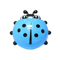 Ladybug Shaped Tooth Brush Holder with Suction Cup Cartoon Toothpaste Holder Blue