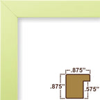 Craig Frames Confetti, Modern Light Green Picture Frame, 11 X 17 Inch