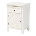 Baxton Studio Lambert Classic and Traditional White Finished Wood 1-Drawer Nightstand