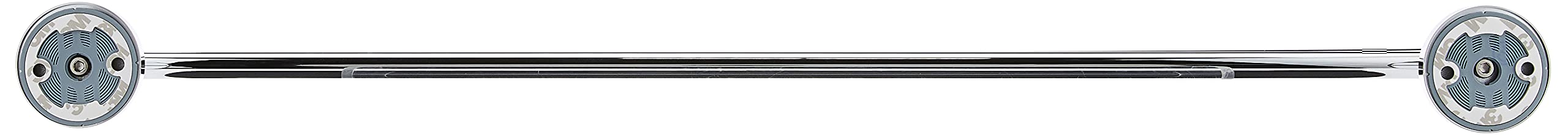 Grohe 40802001 Essentials Metal 7.28-In. Double Towel-Rail, 26.182 X 4.725 X 2.363, Starlight Chrome