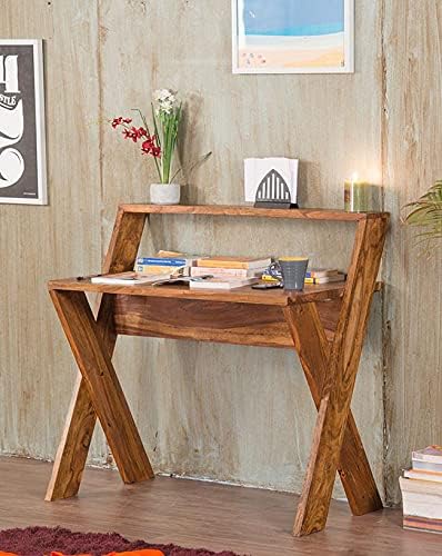 Ognija Sheesham Wood Writing Study Desk For Room Table | Laptop Tables | Study Table For Home And Office | Side Table For Living