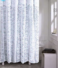 Spring Home Romance Lace Fabric Shower Curtain With An Attached Valance, 70 X 72 Long