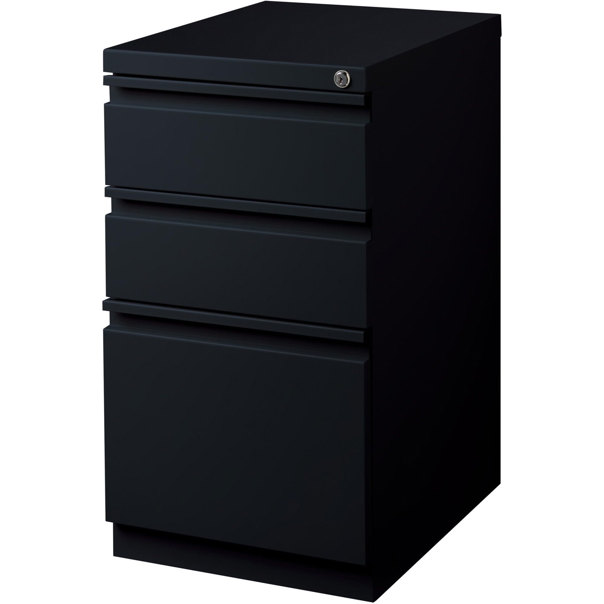 Lorell LLR49521 Mobile File Pedestal, Black