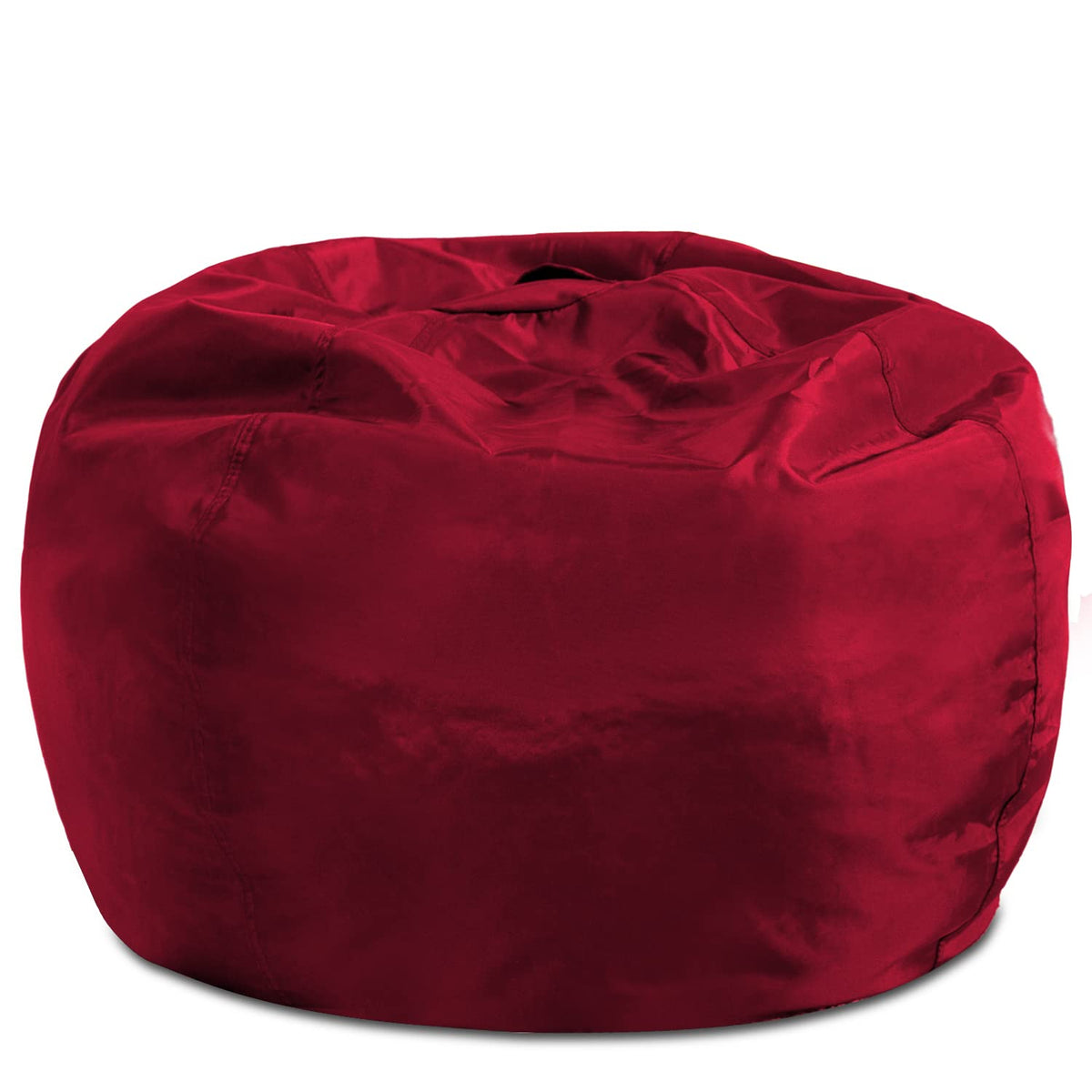 Posh Creations Bean Bag Chair Round Structured Seat for Toddlers and Kids, Comfy Chair for Gaming, Reading, and Watching TV, 100
