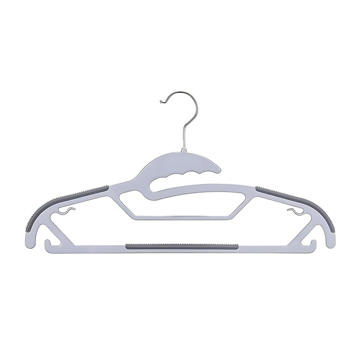 Lazer Plastic Clothes Hangers, Pack Of 6, Heavy Duty NonSlip Hangers