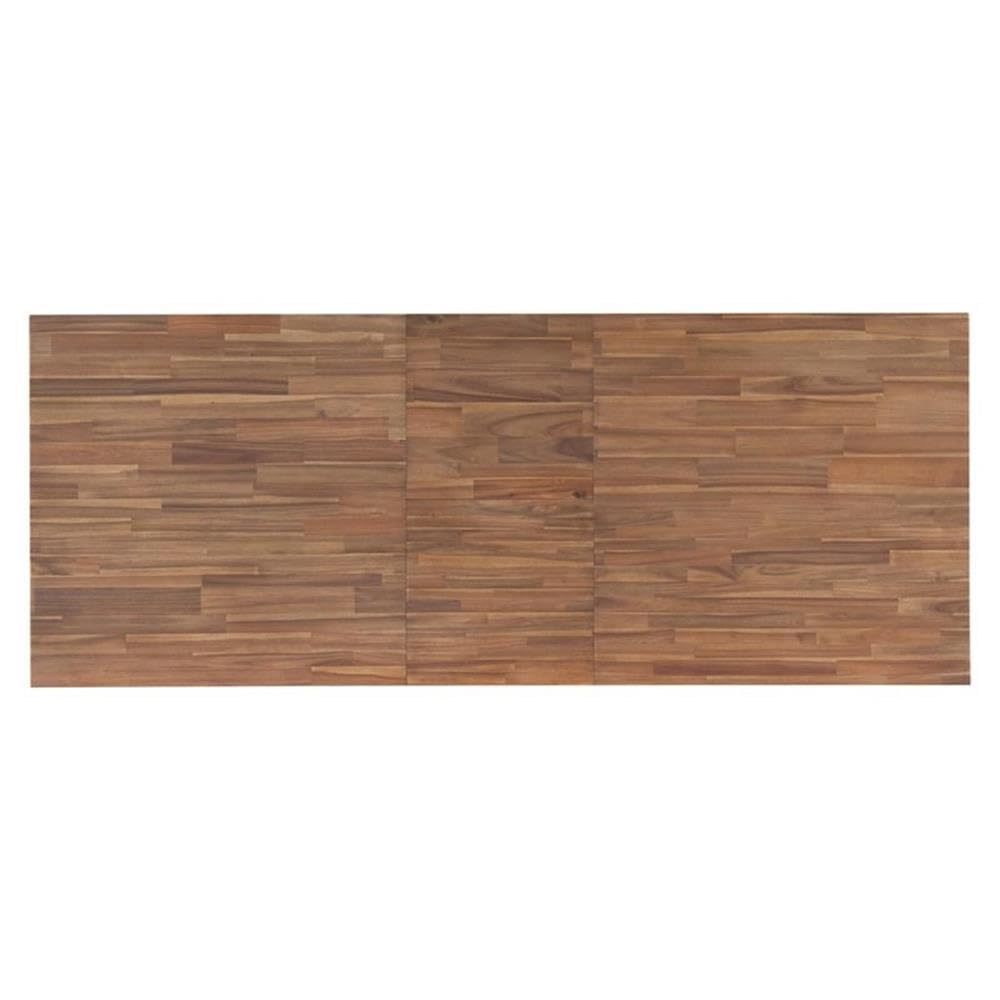 New Pacific Direct Bedford Butterfly Dining Table Extension Brushed Brown Wood