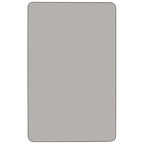 Flash Furniture Wren 36''W X 72''L Rectangular Grey Hp Laminate Activity Table - Height Adjustable Short Legs
