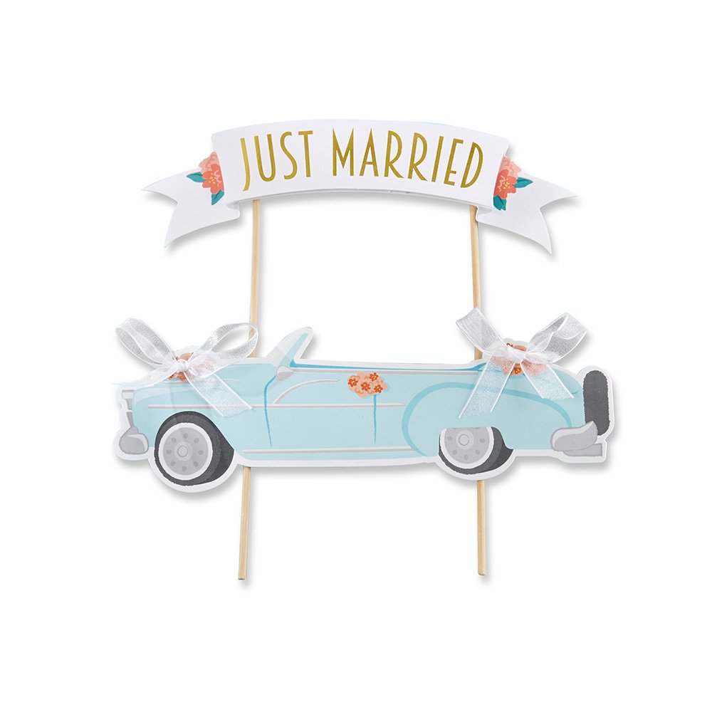 Kate Aspen Just Married Vintage Car Cake Topper