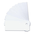 White Plastic Labeling Tags With Holes- 50-Pk
