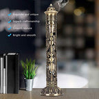Incense Stick Bronze Tone Dragon Phoenix Pattern Incense Stick Holder Vertical Incense Stand With Catcher For Home Decor Birthda