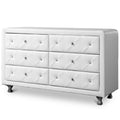 Baxton Studio BBT2030-Dresser-White Storage-chests, 21.6 x 51.75 x 18, White