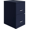 Lorell 2-Drawer File Cabinet, 14.2" X 18" X 24.5", Navy