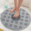 ShopoCity Round Bathroom Foot Mat Soft Microfiber Circular Mat for Bathroom NonSlip, QuickDry, Machine Washable