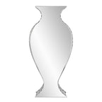 HomeRoots Glass/Wood Curvy Art Deco Style Mirrored Vase