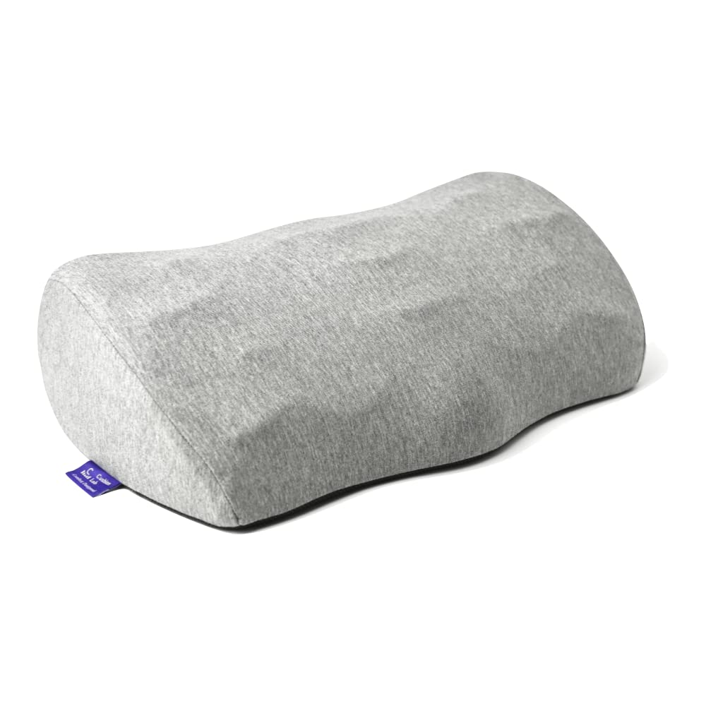 C CUSHION LAB Ergonomic Foot Rest for Under Desk - Patented Massage Ridge Design Memory Foam Foot Stool Pillow for Work, Home, Gaming, Computer, Office Chair - Footrest for Back & Hip Pain Relief