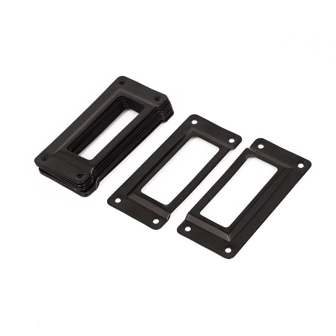 Uxcell Office Library 62X29Mm File Drawer Tag Frame Label Holder Black 10Pcs